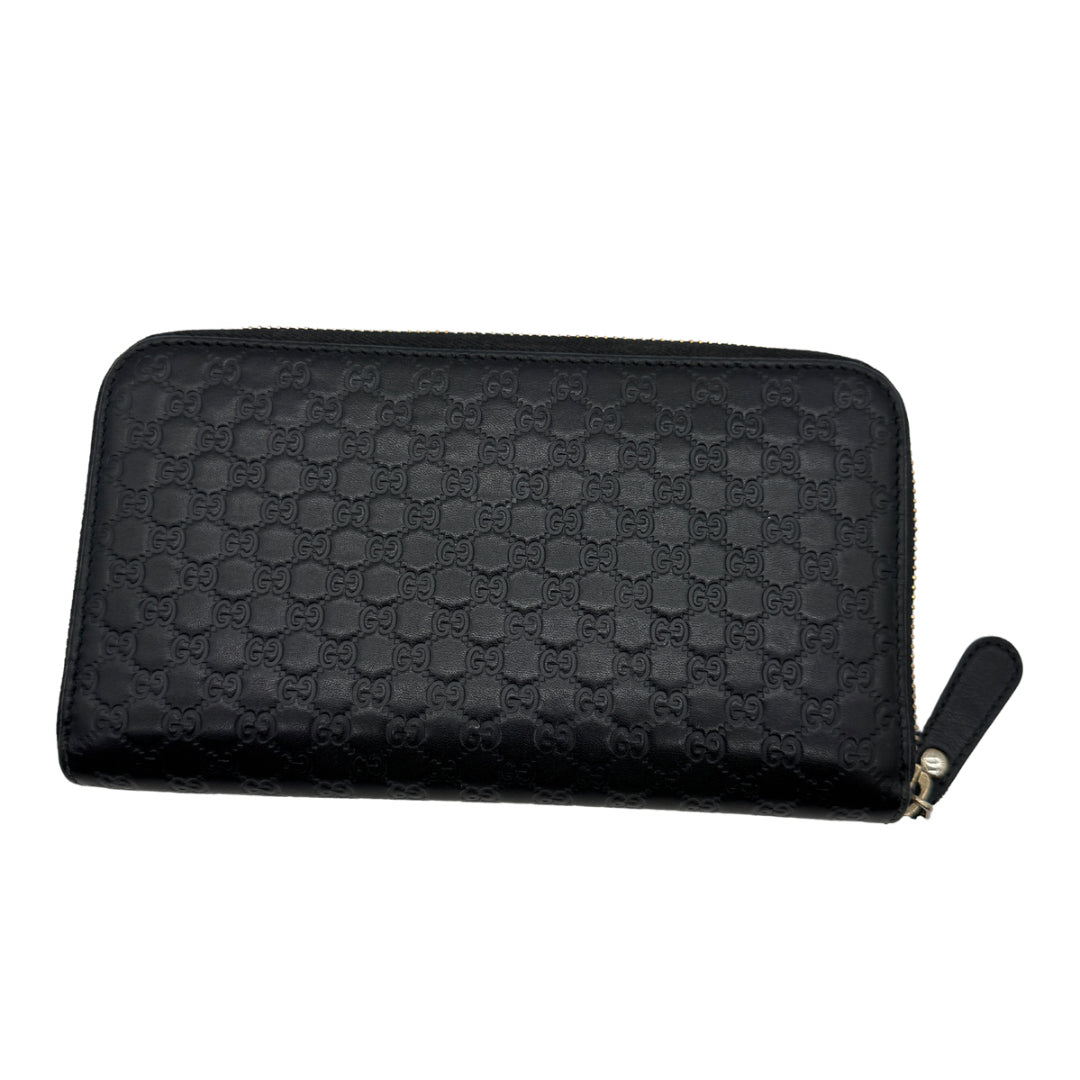 Gucci Black Zippy Wallet