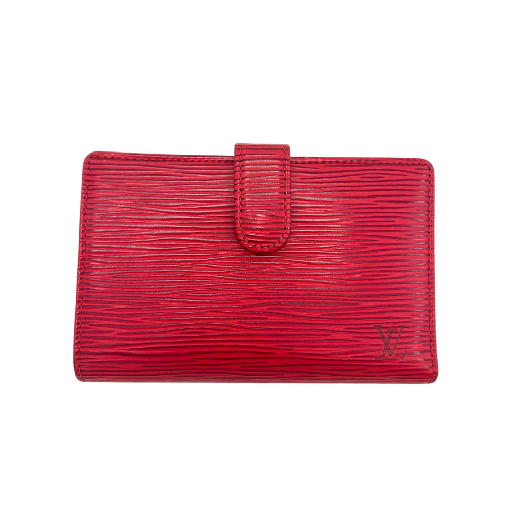 Louis Vuitton Red Epi Viennois Wallet