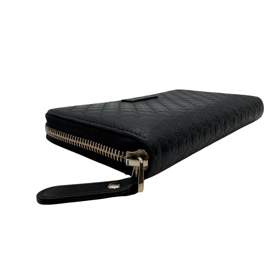 Gucci Black Zippy Wallet