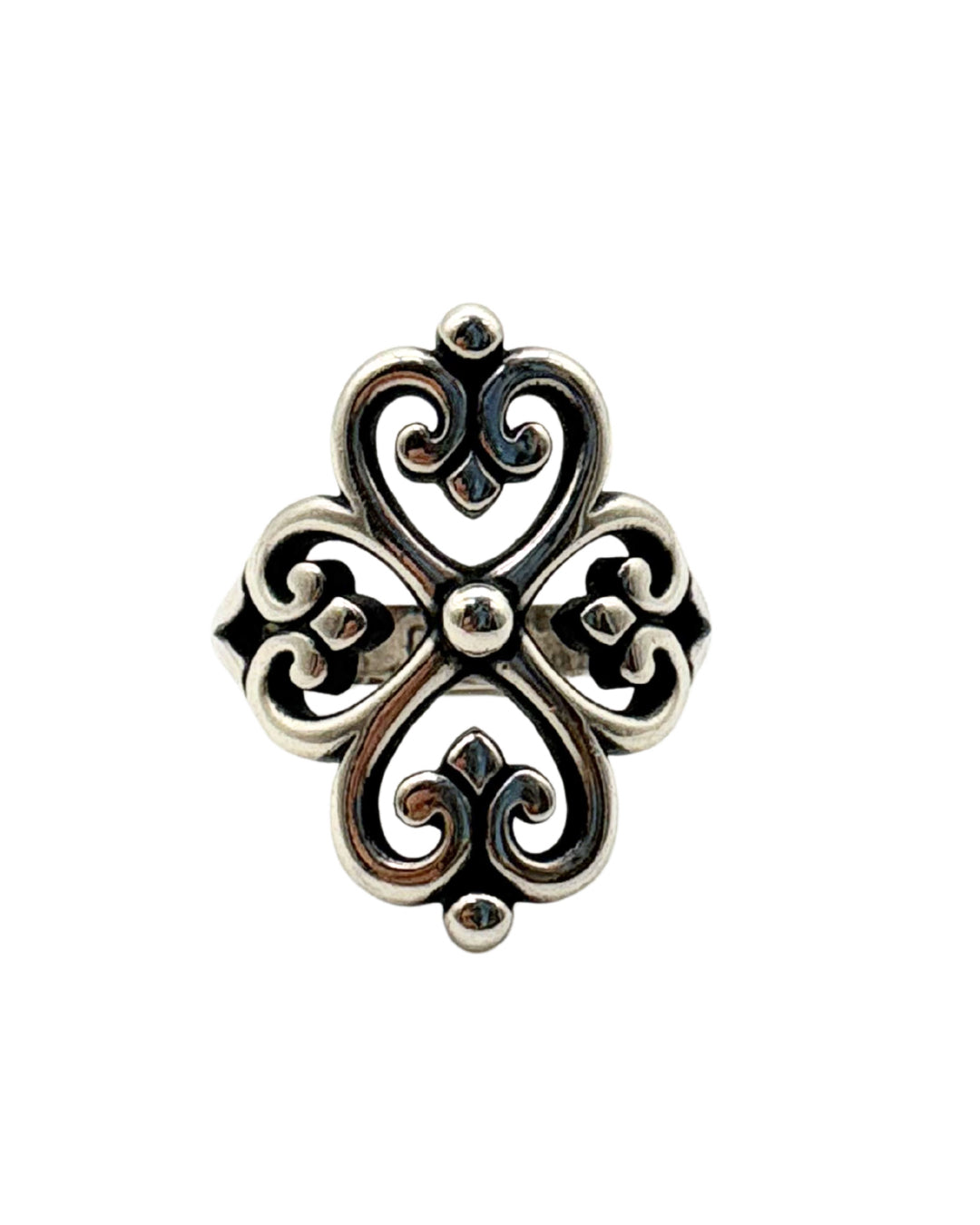 James Avery Size 7 Adorned Hearts Ring