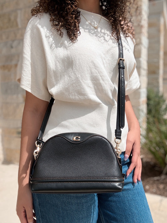 Coach Small Dome Leather Crossbody