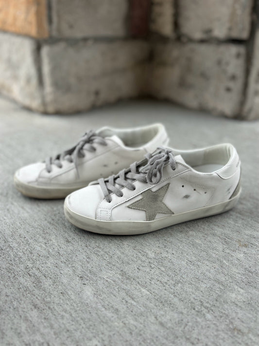 Golden Goose Size 37 Super-Star Grey Super-Star Sneakers