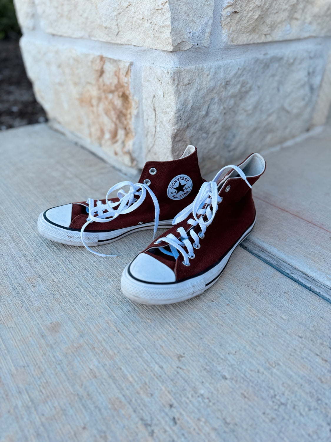 Converse Size 10.5 Brown High Tops