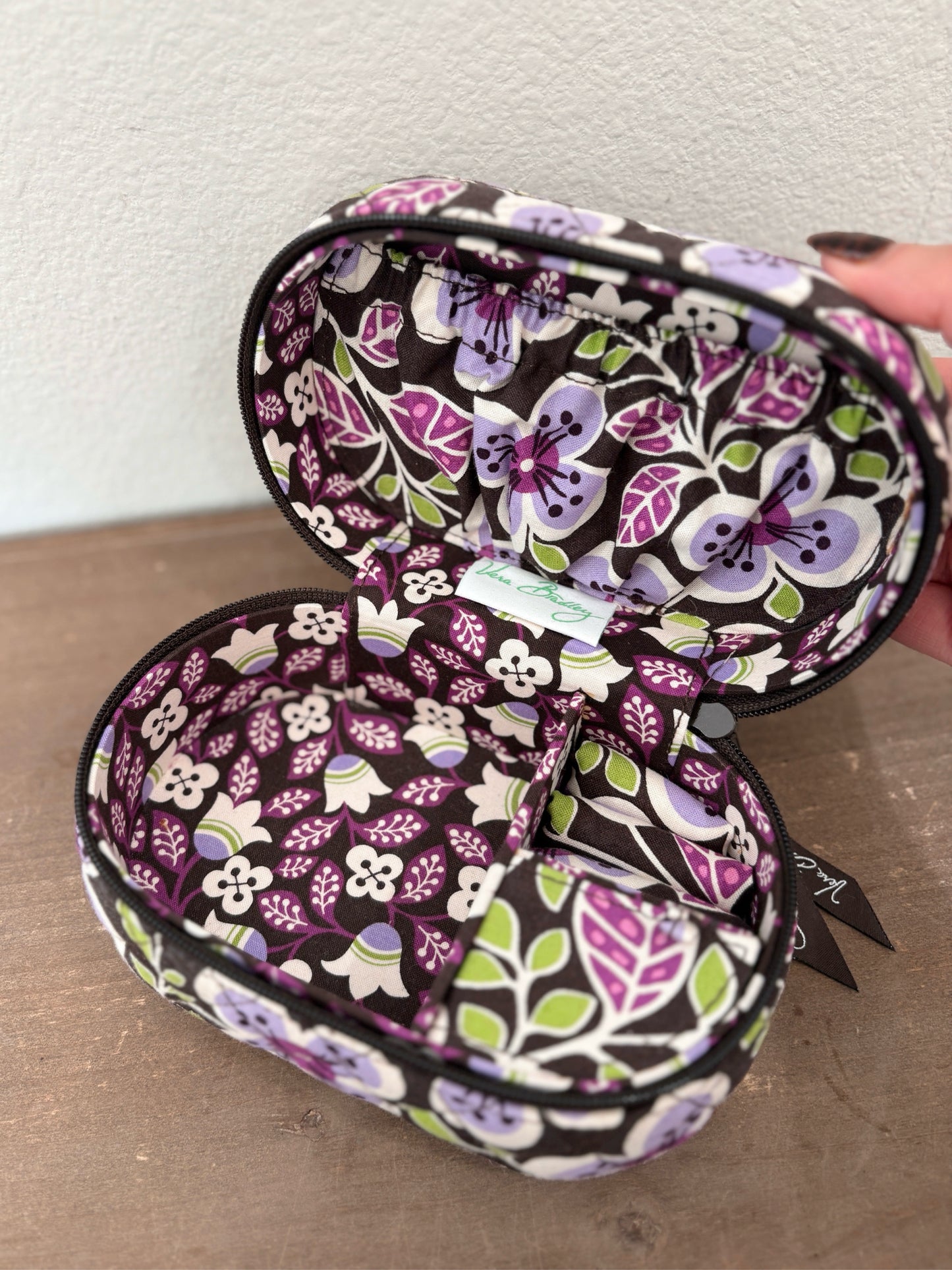 Vera Bradley brown and purple Purse