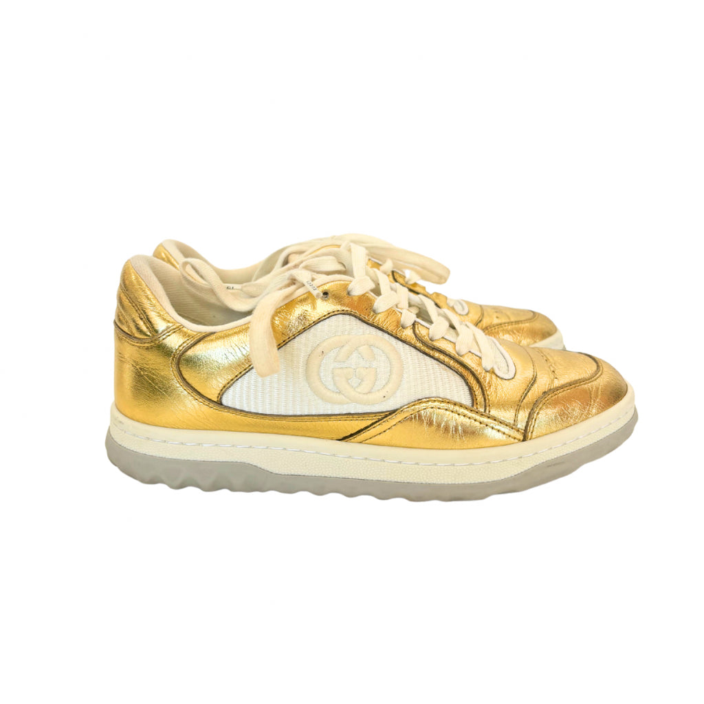 Gucci Size 36.5 Gold Shoes