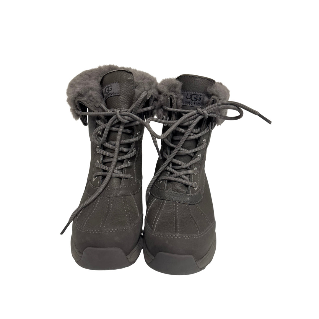 UGG Size 6 Gray Fuzzy Boots