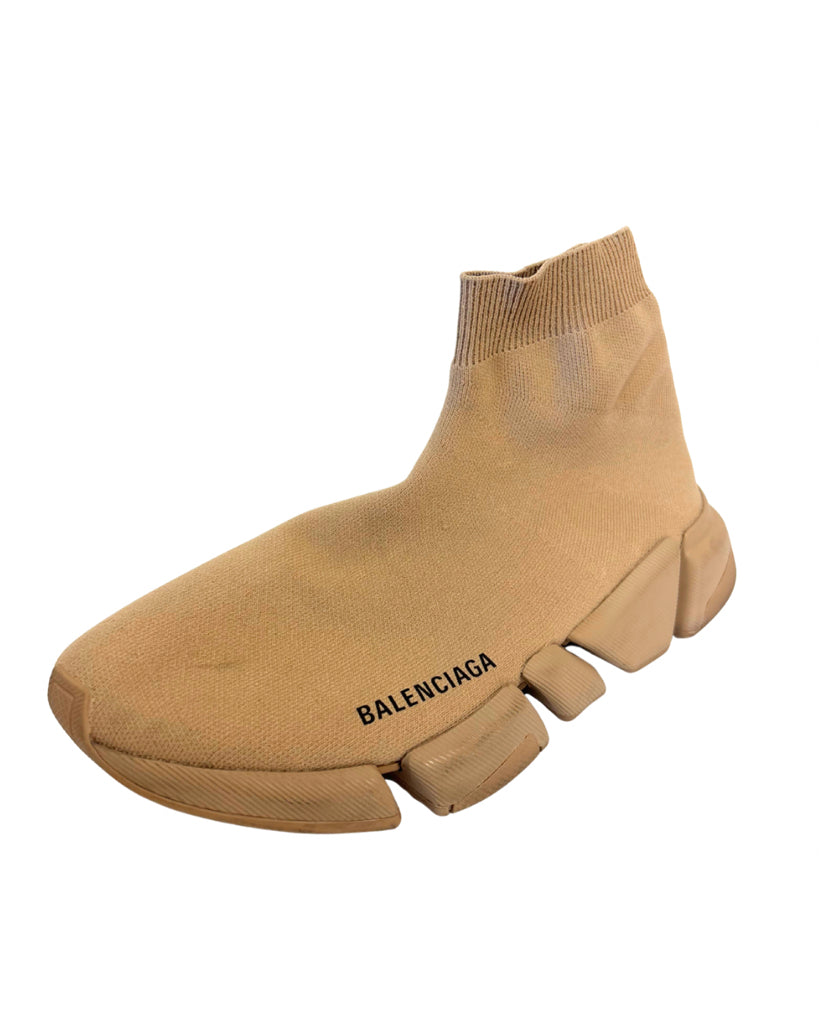 Balenciaga Size 39 Tan Speed Shoes