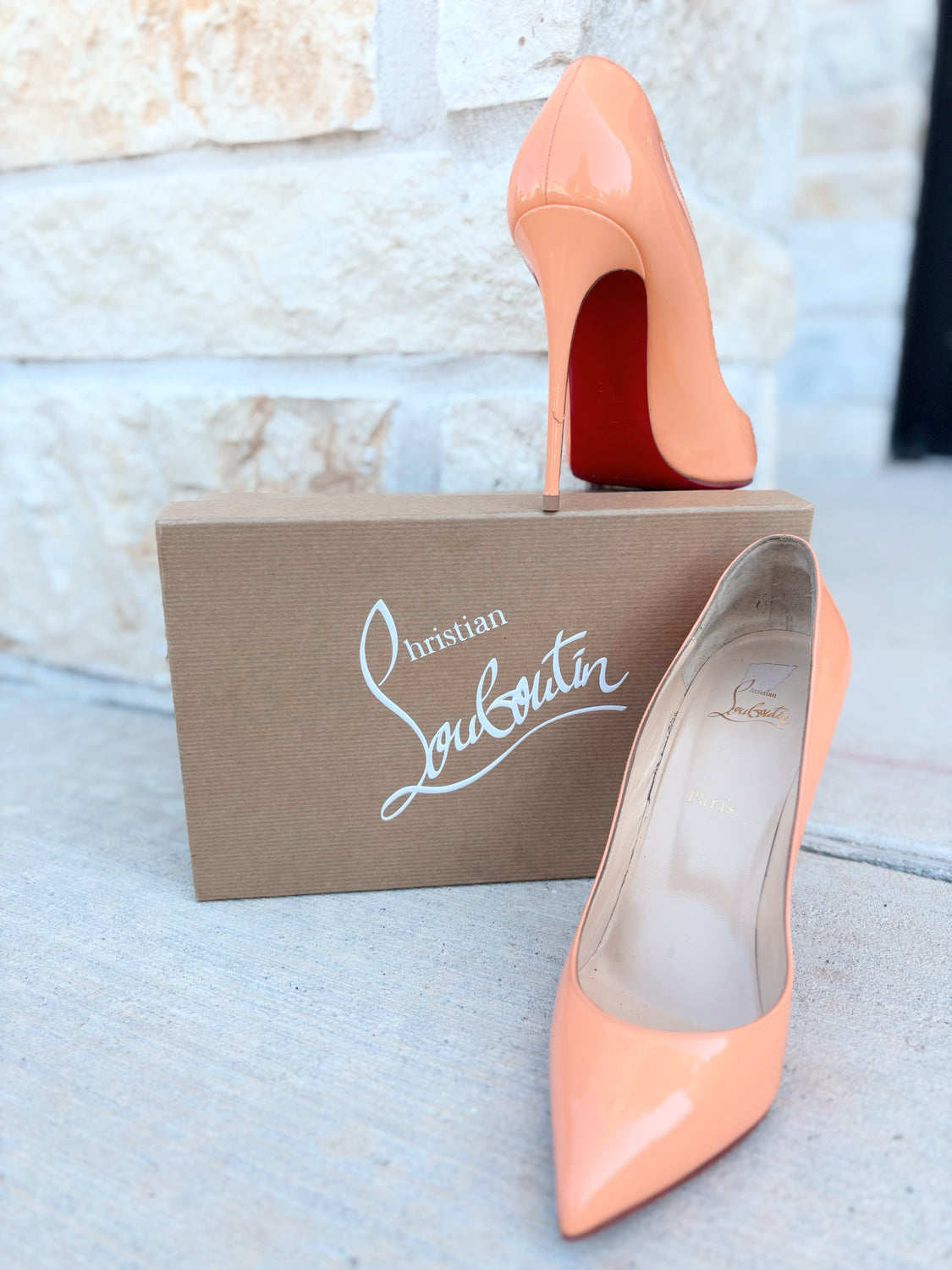 Christian Louboutin Size 42 Orange Heels