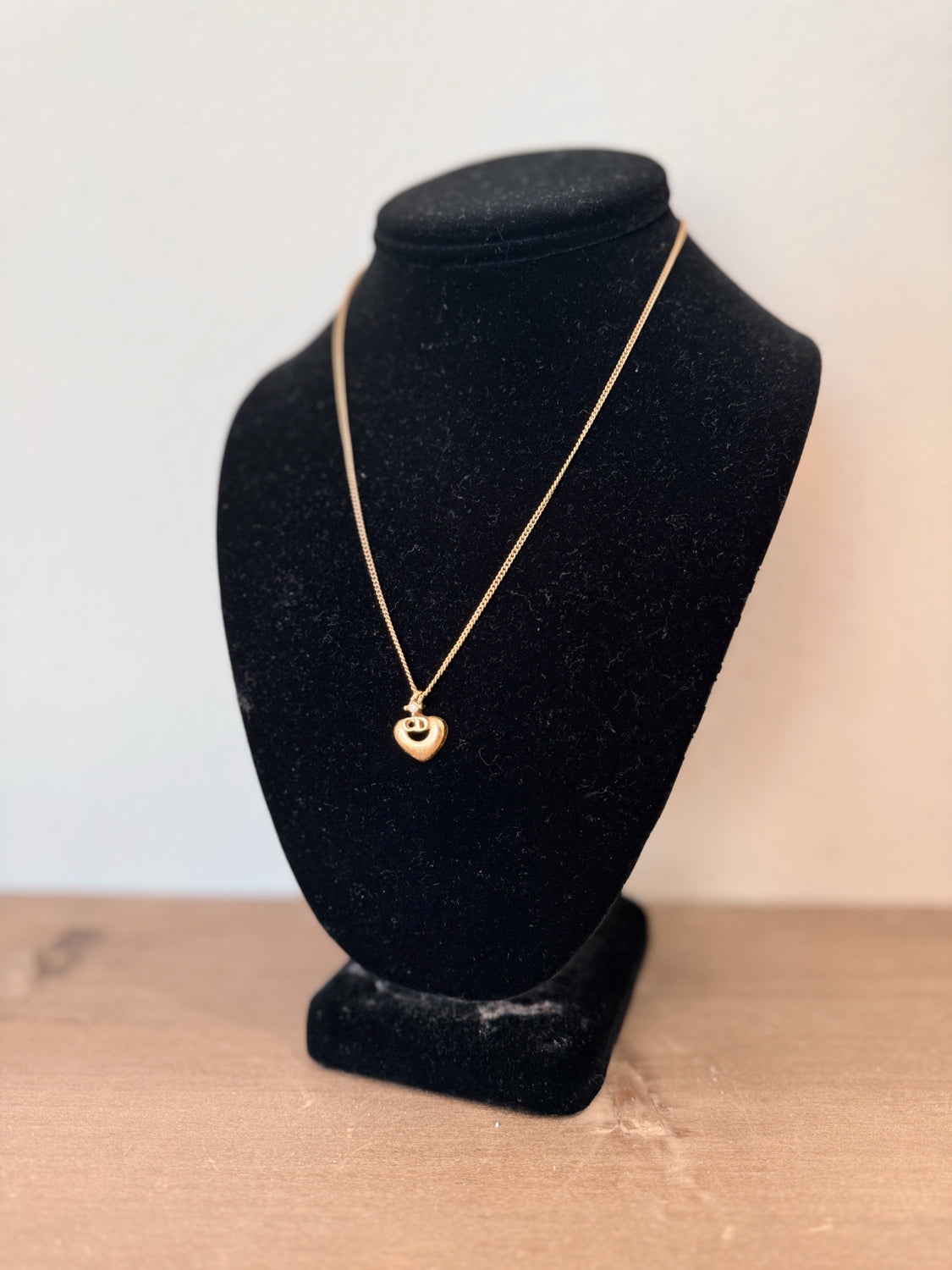 Dior Gold Heart Necklace