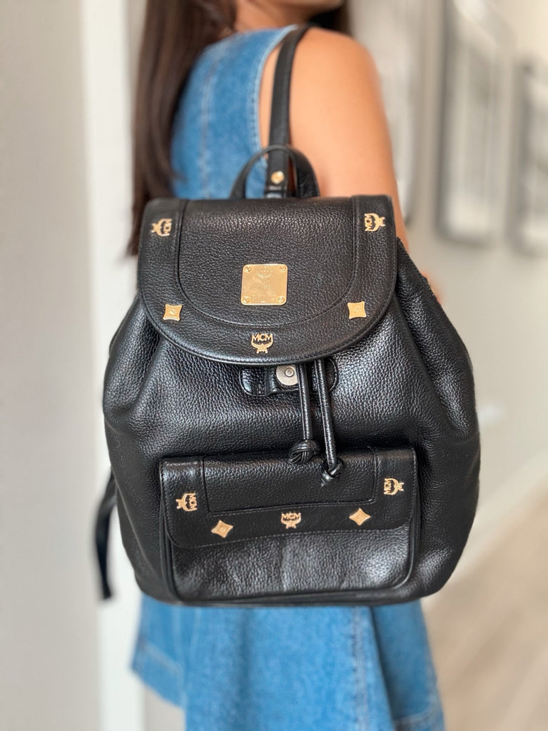 MCM Black Backpack