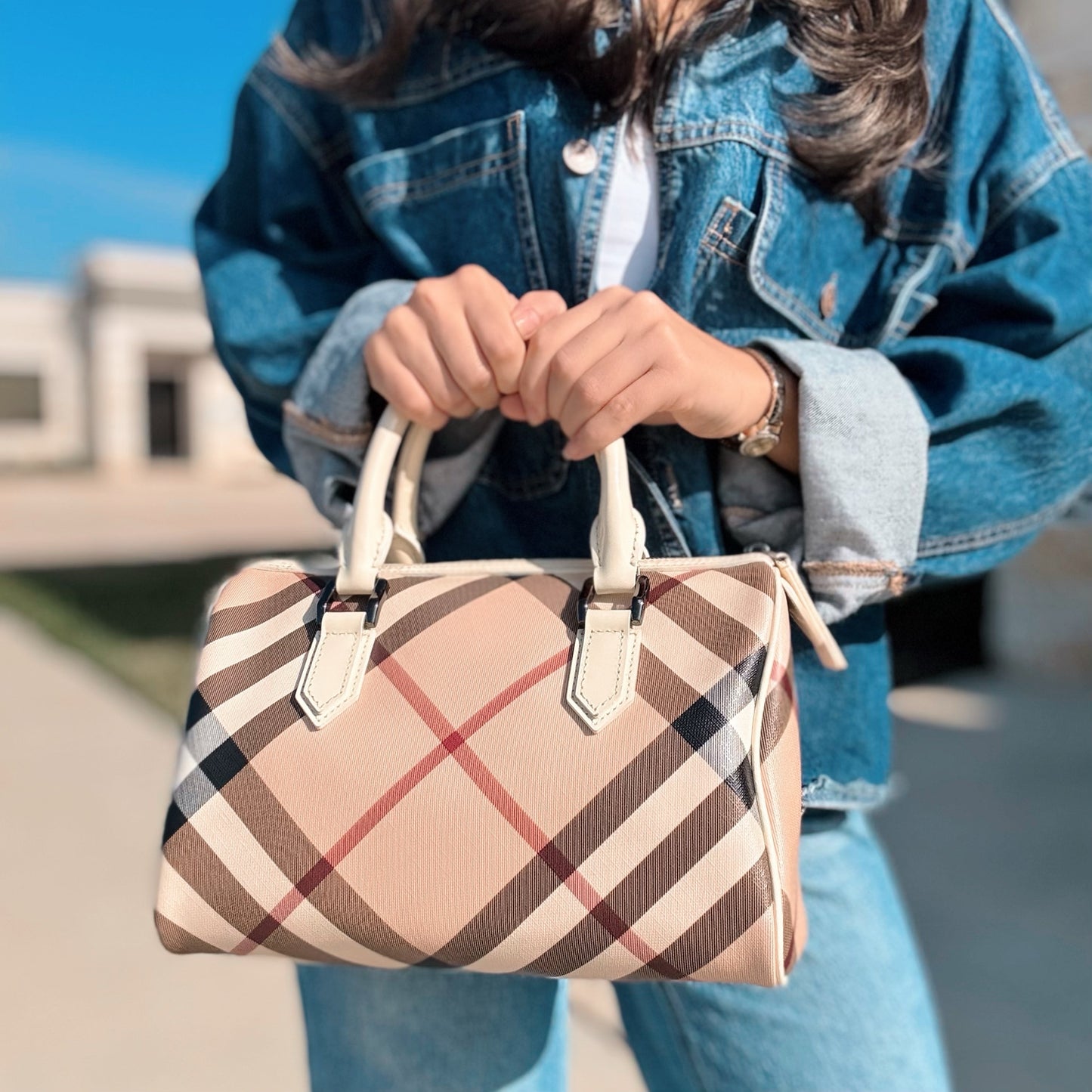 Burberry Plaid Doctor Bag