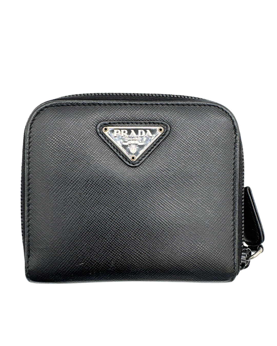 Prada Small Saffiano Leather Zip Wallet