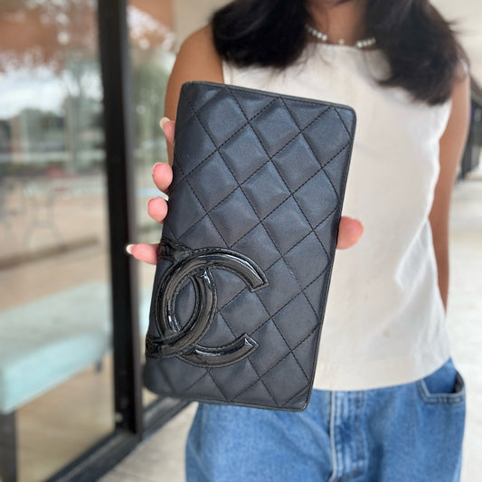 Chanel Black Bi-Fold Wallet