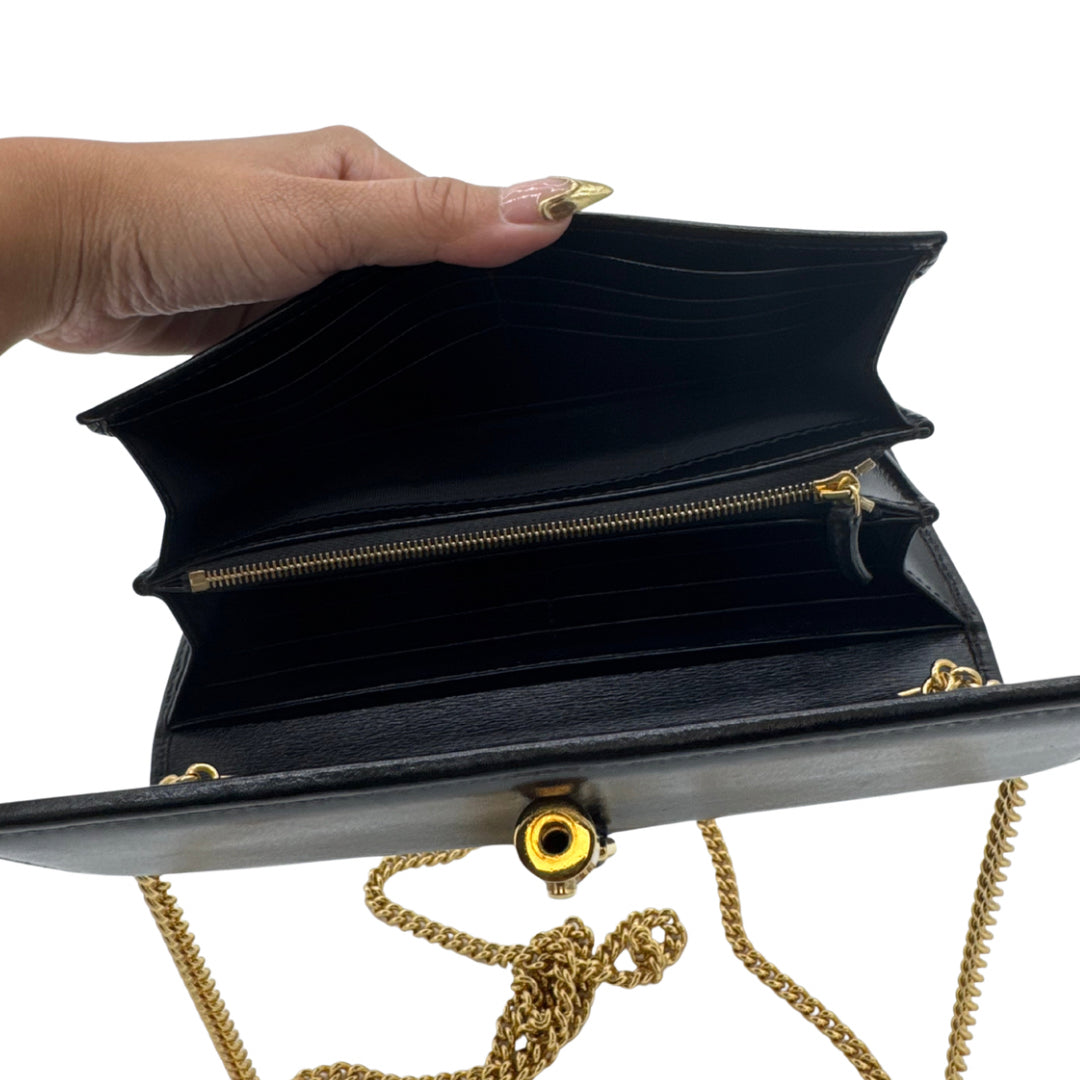 Gucci Black Wallet On Chain