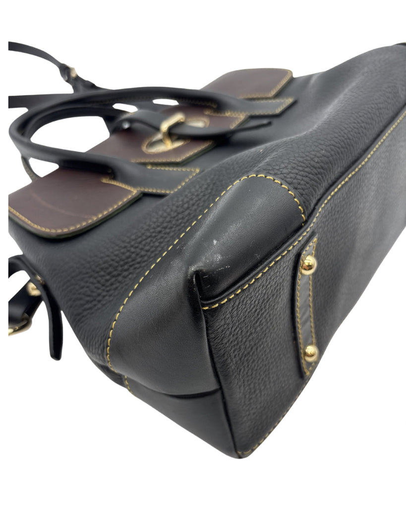 Dooney & Bourke Black and Brown Purse