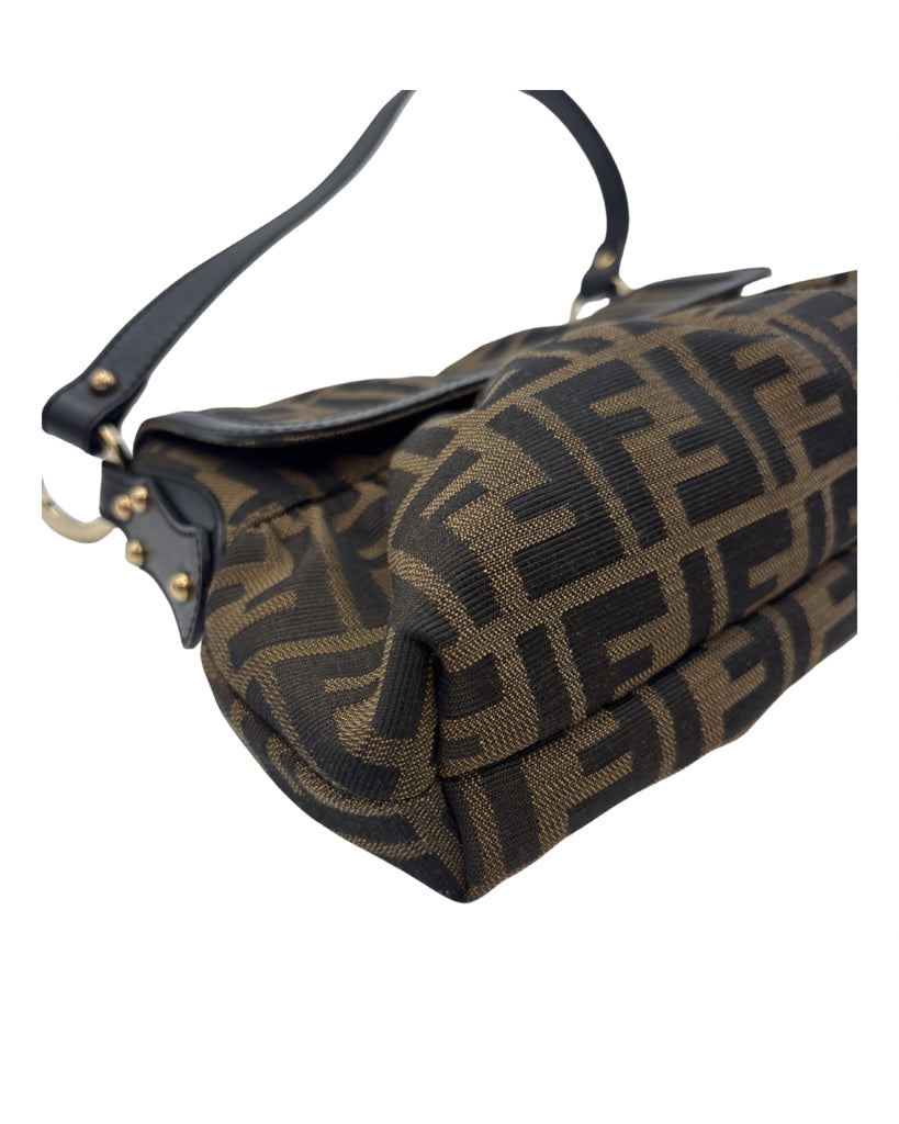 Fendi Monogram Baguette Shoulder Bag