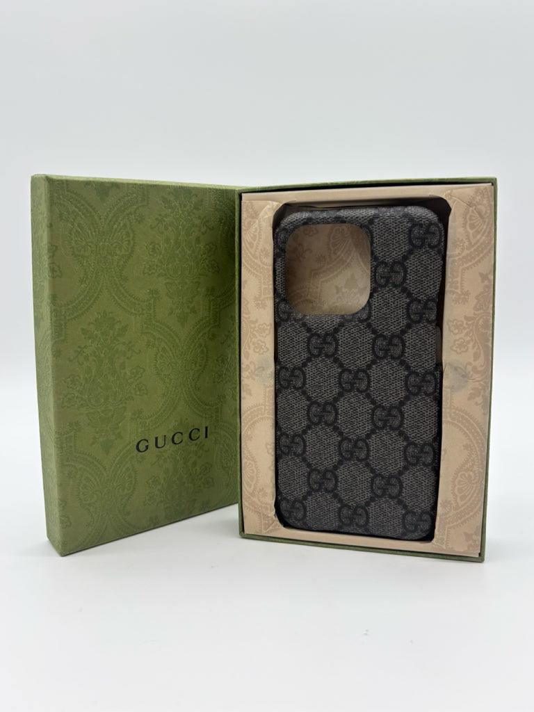 Gucci Black iPhone 15 Pro Phone Case